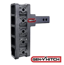 GENY Mega-Duty 16K 2.5" Rise 7.5" Drop 2" Offset Shank Trailer Hitch 2K TW Truck