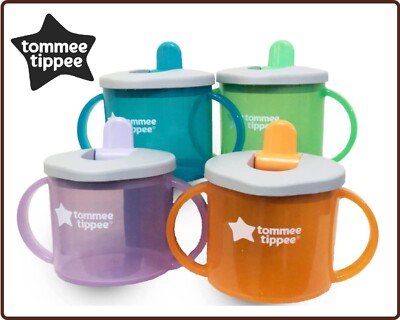 Tommee Tippee Essentials First Flip Top Handled Cup First Sippy Cup Baby  Feeding UK