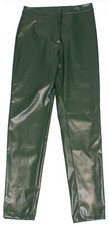 SHEIN Womens Small Faux Leather Green Skinny Pants Measures 26X27