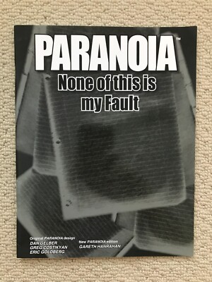 Paranoia RPG - None of this is my Fault - VG condition