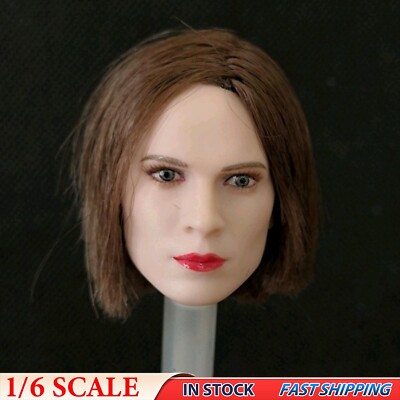1/6 Hayley Atwell Peggy Carter Female Head Sculpt F 12'' Hot Toys PH Body Figure