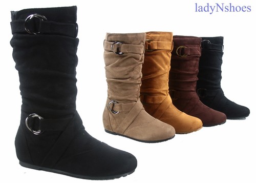 Mid Calf Boots Shoes Size 
