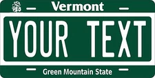 Vermont 1985 License Plate Personalized Custom Auto Bike Motorcycle Moped Tag
