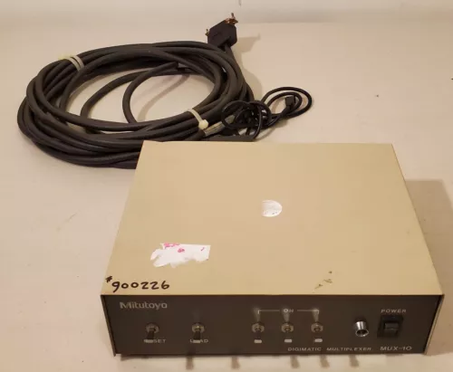 Mitutoyo - Digimatic Multiplexer - MUX-10, With Cords - Fires Up - UN-Tested