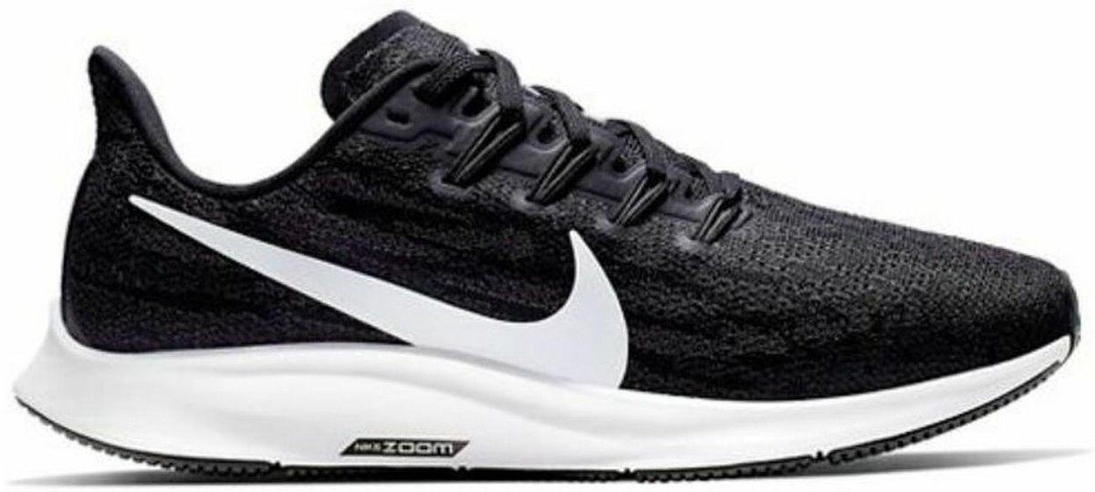 Preços baixos em Nike Air Zoom Pegasus 36 TB Black White | eBay