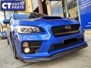 Varis Style Front Bumper Lip For 14 17 Subaru Wrx Sti V1 Premium Matte Black Ebay