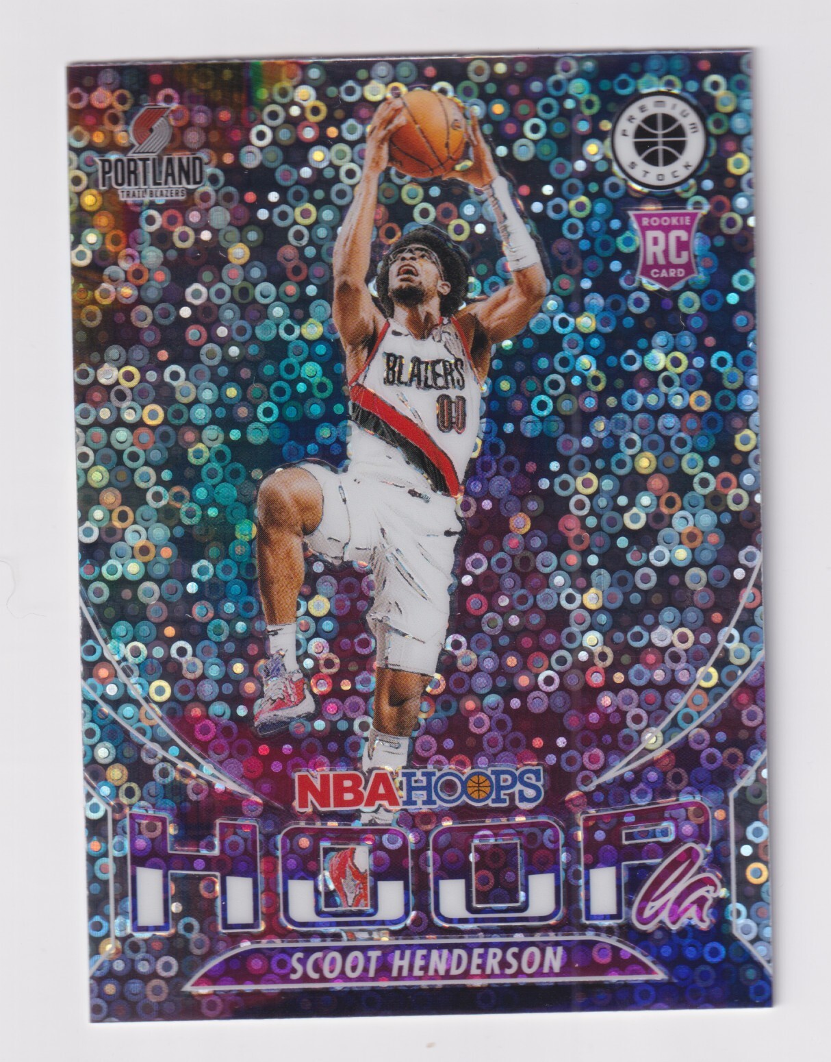 2023-24 Panini Hoops Premium Stock HOOPla DISCO PRIZM #13 SCOOT HENDERSON RC