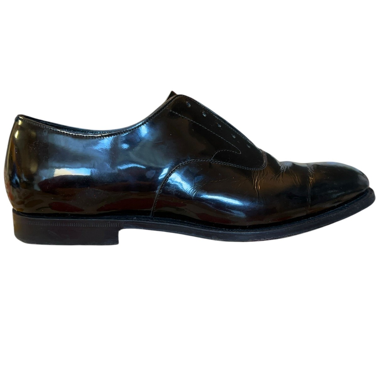 Brooks Brothers Crockett & Jones Black Patent Leather Oxford 