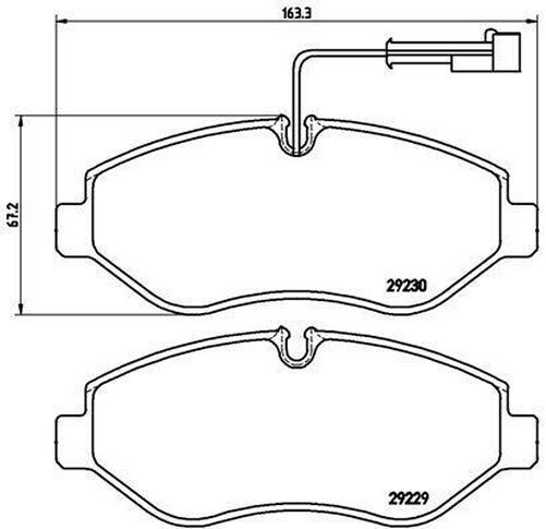 P 56 066 Brembo Set BeläGe Bremse, Scheibenbremse FüR Nissan, Renault Trucks-image