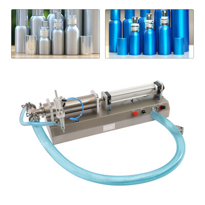 Pneumatic Horizontal Liquid Filling Machine Piston Pneumatic Filler 300ml-2500ml