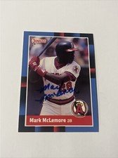 Mark McLemore 1988 Donruss California Angels #181 Signed Baseball Card