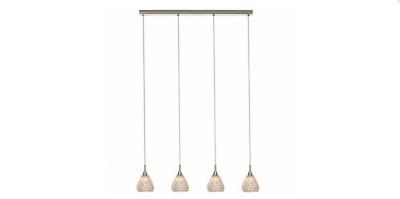 Brilliant Pendelleuchte Club Chrom max. 4 x 33W G9 LED & Halogen