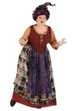 Plus Size Deluxe Disney Hocus Pocus Women's Mary Costume