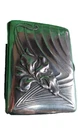 old small cigarette box in 800 silver stamped art nouveau