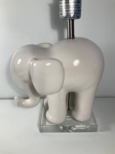 Pottery Barn Kids Ceramic & Glass Elephant Lamp 12.5 in. - Picture 2 of 11