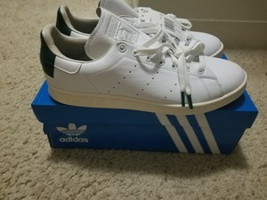 adidas stan smith off white green