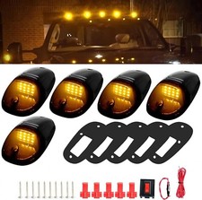 5pcs Led Top Cab Marker Roof Lights Amber For 2003-2018 Dodge Ram 1500 2500 3500