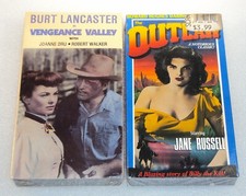 THE OUTLAW Jane Russell VENGEANCE VALLEY Burt Lancaster New VHS Vtg Video Tapes