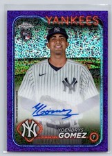 2024 Topps Chrome Update #RA-YG Yoendrys Gomez Purple Speckle Auto /299