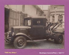 PHOTO VERS 1930 : VIEUX CAMION RENAULT TRACTEUR, VOITURE CAMION COLLECTION -P7