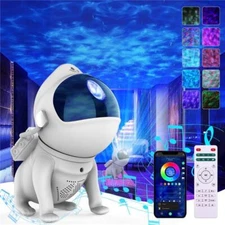 Space Dog Night Light Galaxy Star Astronaut Projectors Lamp App Nebula Lamps LED