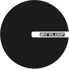 Reloop LIPMAT-RELOOP Slipmat for DJ Turntablism, Black with Logo