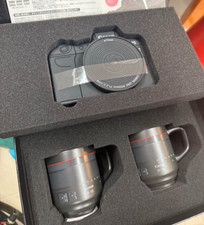 Canon Camera Lens Mug Cup Coaster Set Japan Exclusive MC-MUGSET B New