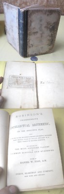 ROBINSON'S PROGRESSIVE INTELLECTUAL ARITHMETIC,1863,Daniel W. Fish