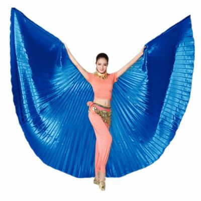 Women Egyptian Professional Ali Belly Dance Isis Wings+Bag+Sticks