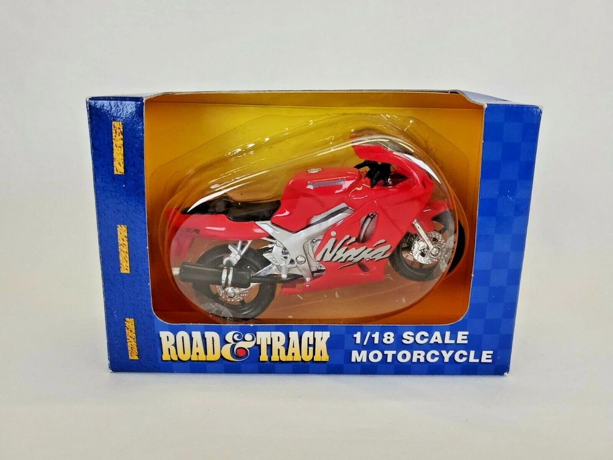 Maisto Road Track Ninja Red Crotch Rocket Motorcycle 1 18 Scale