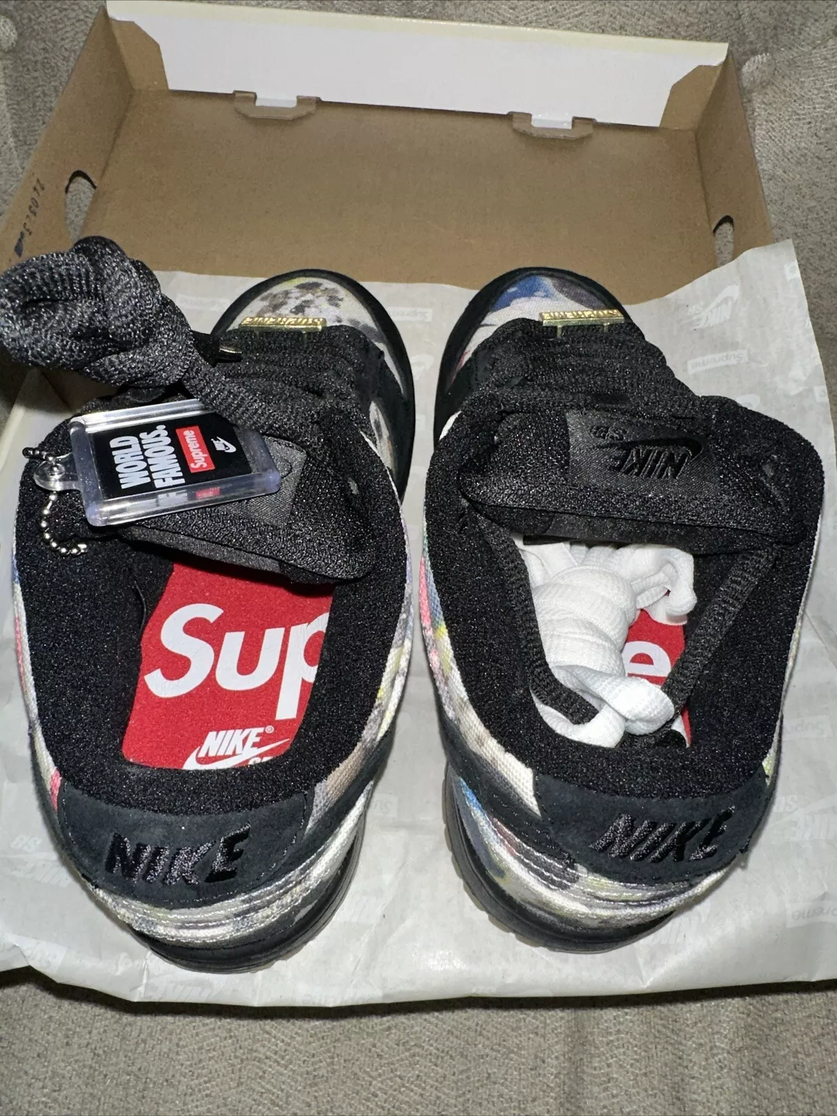 Chaussures de skate Nike SB Dunk Low Supreme Rammellzee FD8778 001 pointure 4,5