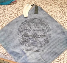 Flightowel Disc Golf Towel, Microfiber Cloth Rightie White Fob Sheriff Fuzion