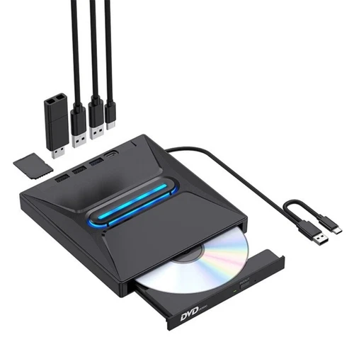External Disk Drive USB3.0 Fast Transfer Disc Burning Player 7 In 1