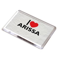 FRIDGE MAGNET - I Love Arissa - Girls Name Gift