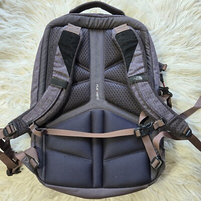 North Face Surge Laptop Backpack Rabbit Grey Heather/Cerise  display picture 1