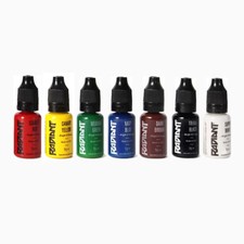 AUTHENTIC RADIANT COLORS 7 Color Tattoo Ink Set Kit 1/2oz 1/2 oz