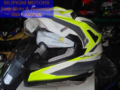 CGM 606G FORWARD GIALLO FLUO CASCO INTEGRALE MOTO ENDURO OFF ROAD FUORISTRADA - Foto 8 di 8