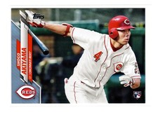 Shogo Akiyama RC 2020 Topps S2 #376 1st RC Fathers Day Blue Parallels #/50 Reds