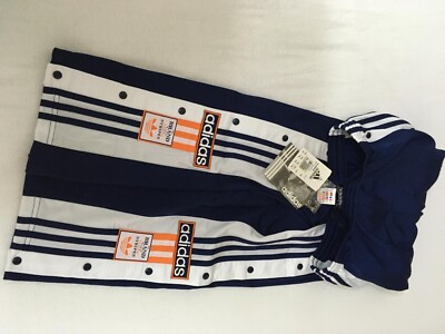 Adidas Adibreak Knopfhose aus den 90ern Neu mit Etikette NEW NAVY/WHITE    