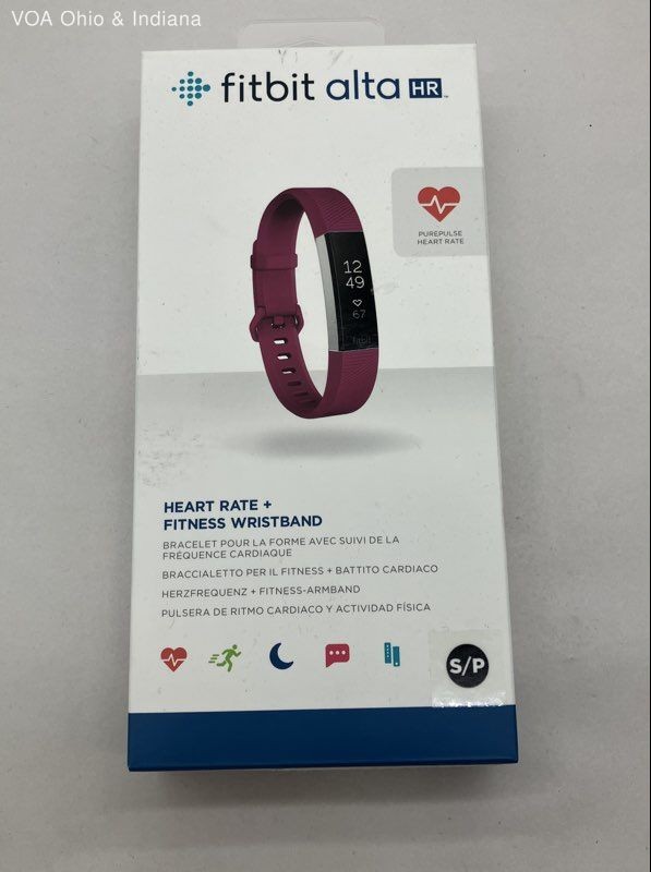 Fitbit Alta HR Fitness Wristband Heart Rate Small Fuchsia Untested For Parts