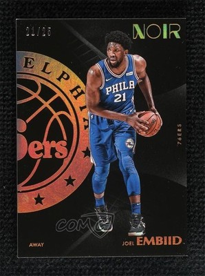 2017-18 Panini Noir Away Gold 21/25 Joel Embiid #149 0r0f