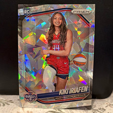 Panini Prizm WNBA Kiki Iriafen Washington Mystics #44 Basketball RC Cracked Ice