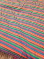 T Shirt cotton stretchy Fabric Stripes Rainbow 96 Long 60 Wide soft and supple