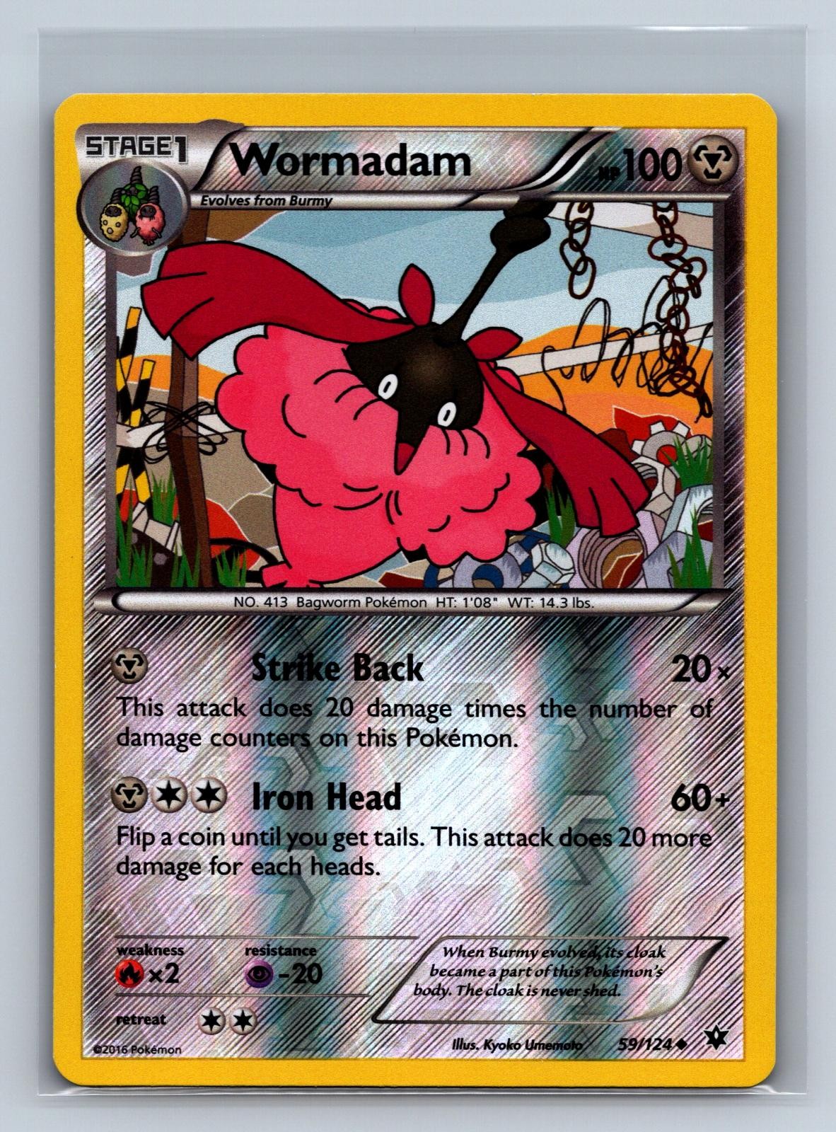 Wormadam 59/124 Uncommon Fates Collide Pokemon Reverse Holo NM/M 729-5