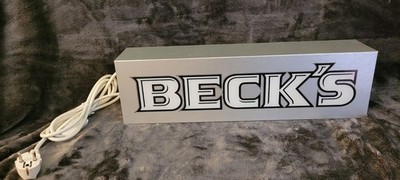 BECK'S Leuchtreklame Lampe 50cm X 14cm X 10 cm Limitiert 89 Von 200