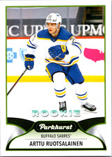 2021-22 Parkhurst Hockey Rookie Arttu Ruotsalainen #294 Buffalo Sabres RC Card