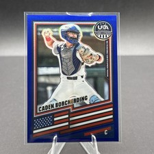 2026 Panini Stars and Stripes Prizm Caden Borcherding Blue Holo /299 Rookie