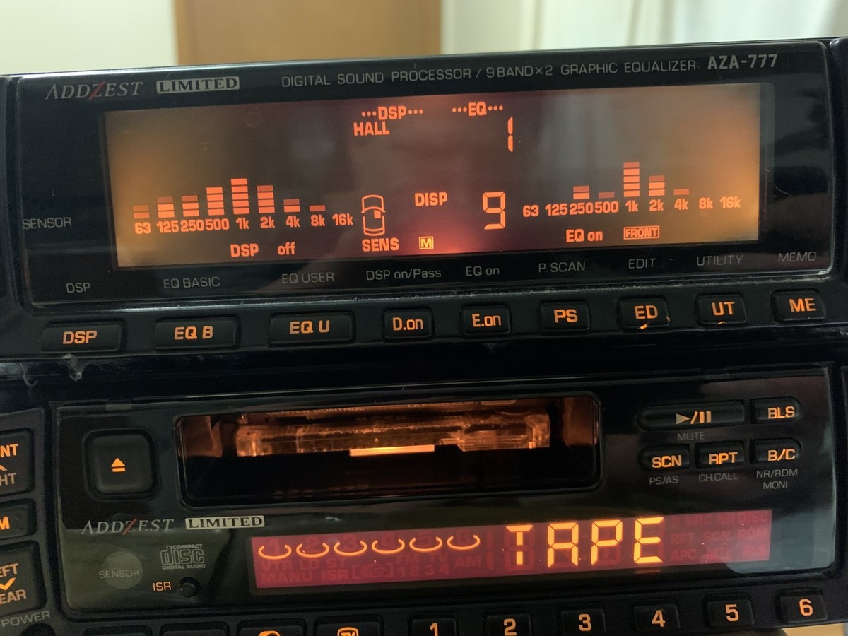 ADDZEST AZA-777 Rare Car Audio Center Control & Graphic Equalizer