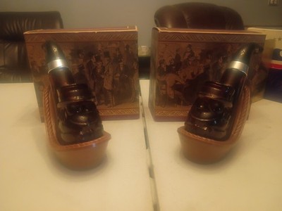 Two Avon Pipe Dream Tribute After Shave Lotion Empty Bottle And Pipe Rest