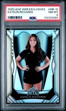2025 Leaf Web Exclusives #MB-15 Katelin Richards Metal Rookie Card RC PSA 8